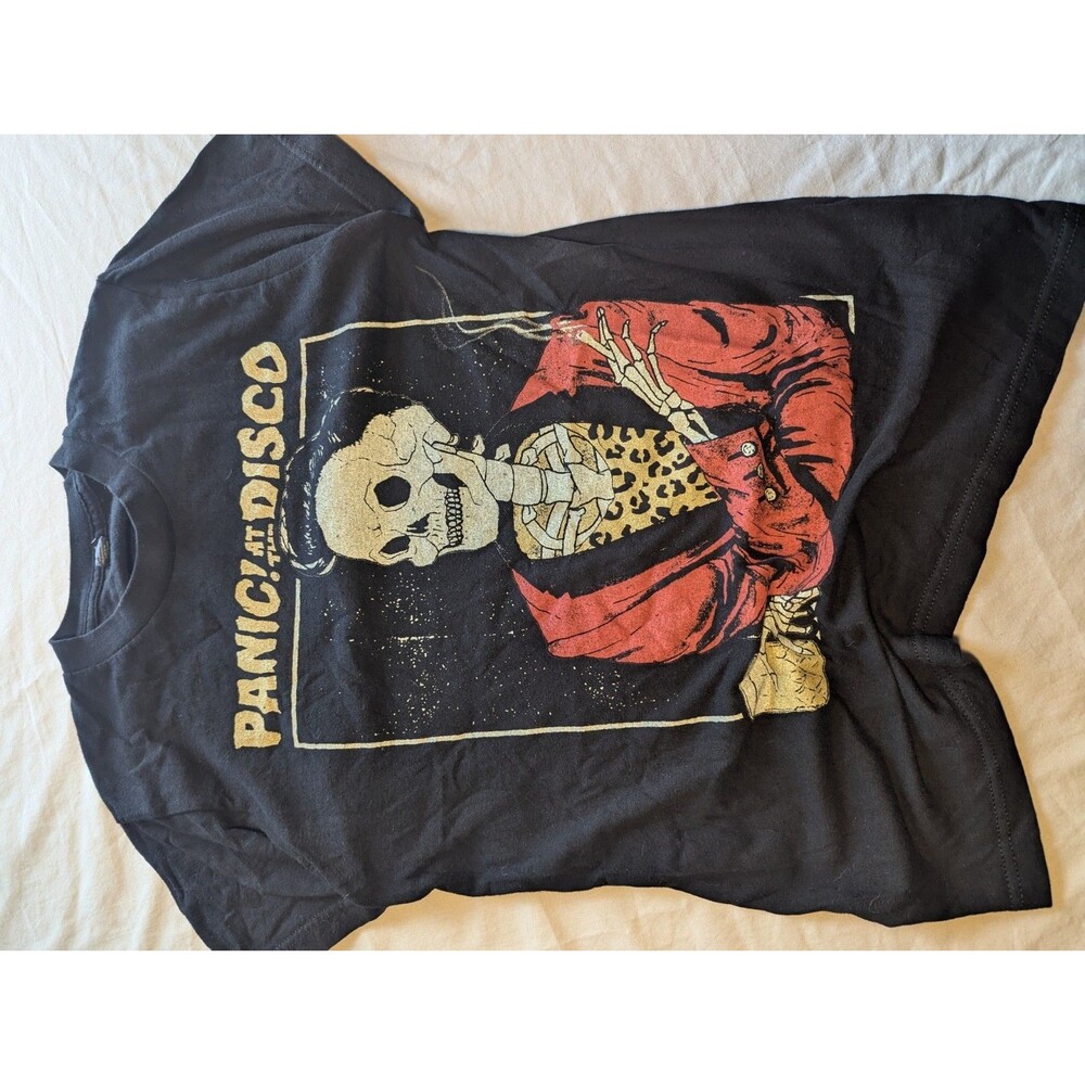 Panic at the Disco Black Graphic T-Shirt Music Industry Rock & Pop Band Tee